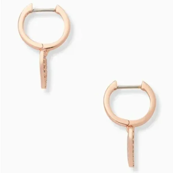 ♠️ Kate Spade ♠️️ "Yours Truly" Pave Heart Drop Earrings - Picture 5 of 6